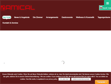 Tablet Screenshot of hotel-amical.de